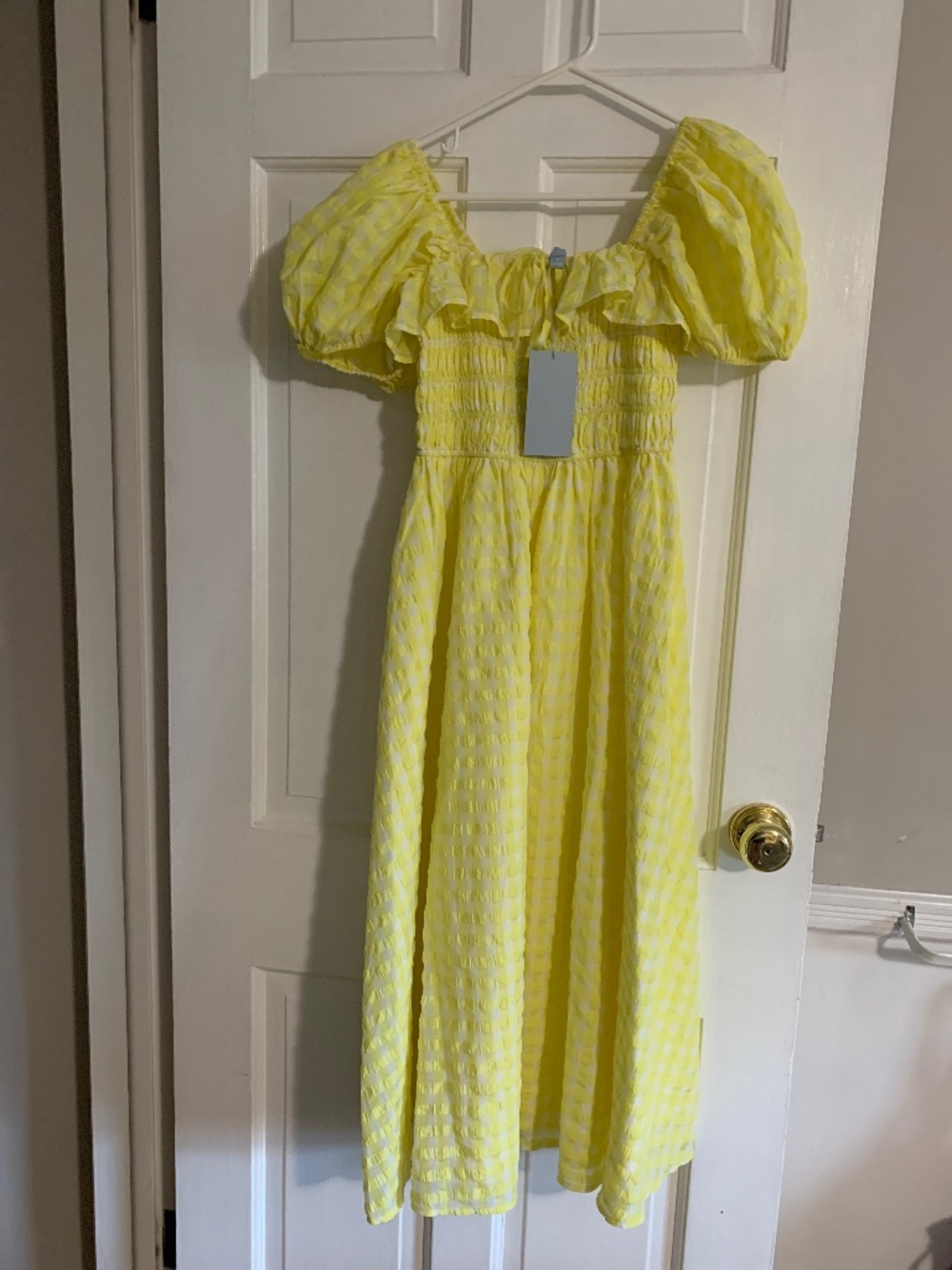 NWT Antonio Melani yellow dress, size 4